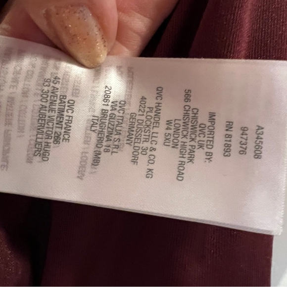 Isaac Mizrahi Live! Burgundy Zip Up Hoodie Jacket - Picture 14 of 16